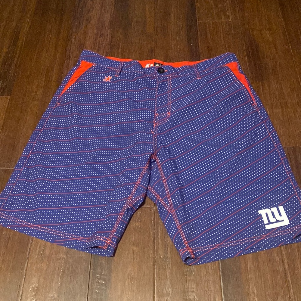 NY Giants Size 36 Board Trunk Shorts